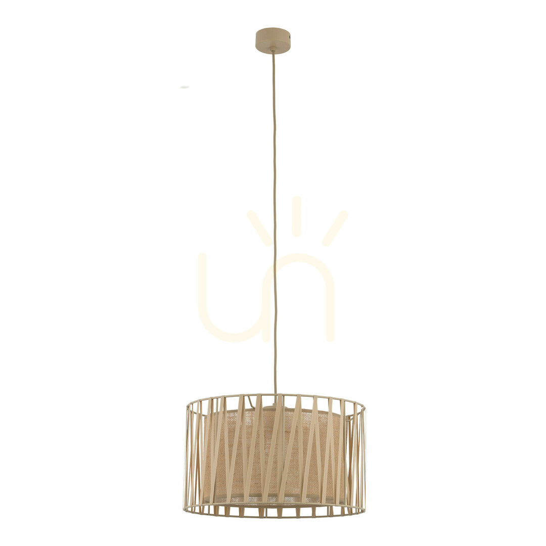 Harmony Sabia Jute Pendant Light 1 Xe27