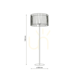 Stojaca lampa Harmony Sabia Juta 1 Xe27 small 7