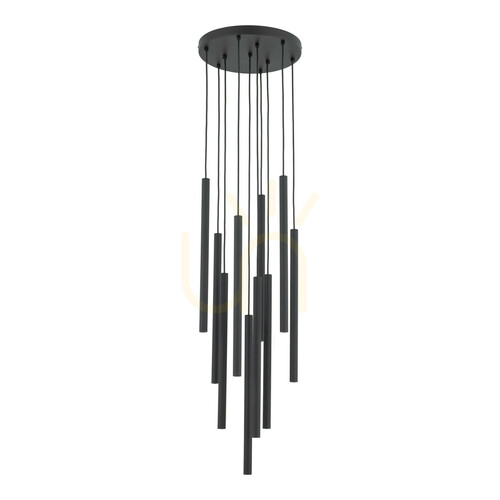Skontrolujte Závesné svietidlo Ferro Black 10 Xg9 Circle