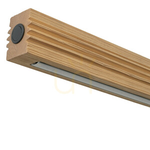 Závesné svietidlo Viga Wood LED z brúseného borovicového dreva v antickom štýle small 4
