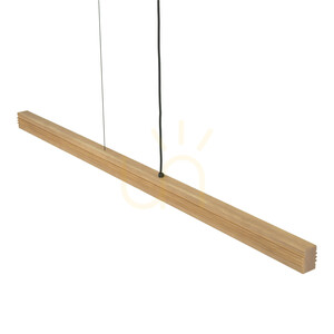 Závesné svietidlo Viga Wood LED z brúseného borovicového dreva v antickom štýle small 5