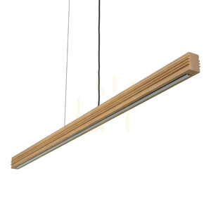 Závesné svietidlo Viga Wood LED z brúseného borovicového dreva v antickom štýle small 6