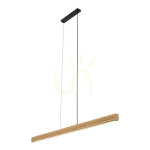 Závesné svietidlo Viga Wood LED z brúseného borovicového dreva v antickom štýle small 8