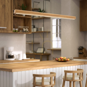 Závesné svietidlo Viga Wood LED z brúseného borovicového dreva v antickom štýle small 3