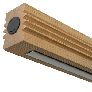Závesné svietidlo Viga Wood LED z brúseného borovicového dreva v antickom štýle small 5