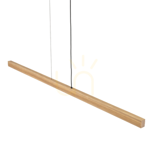 Závesné svietidlo Viga Wood LED z brúseného borovicového dreva v antickom štýle small 6