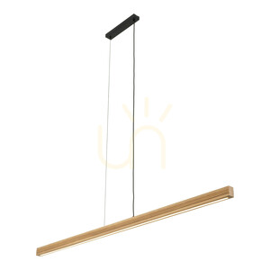Závesné svietidlo Viga Wood LED z brúseného borovicového dreva v antickom štýle small 8