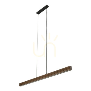 Závesné svietidlo Viga Wood LED z brúseného borovicového dreva a orechového dreva small 0