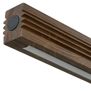 Závesné svietidlo Viga Wood LED z brúseného borovicového dreva a orechového dreva small 4