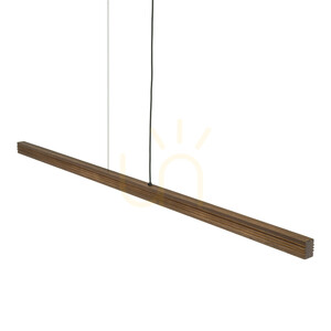 Závesné svietidlo Viga Wood LED z brúseného borovicového dreva a orechového dreva small 5