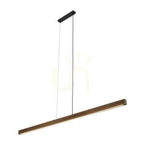 Závesné svietidlo Viga Wood LED z brúseného borovicového dreva a orechového dreva small 7