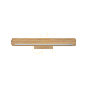 Nástenná svietidlo Viga Wood LED z brúseného borovicového dreva s patinou small 7