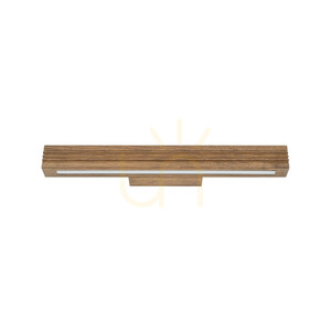 Nástenná svietidlo Viga Wood LED z brúseného borovicového dreva a orechového dreva small 7