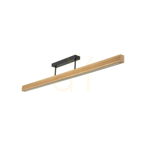 Skontrolujte Stropné svietidlo Viga Wood LED z brúseného borovicového dreva s patinou