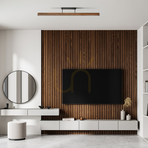 Stropné svietidlo Viga Wood LED z brúseného borovicového dreva a orechového dreva small 3