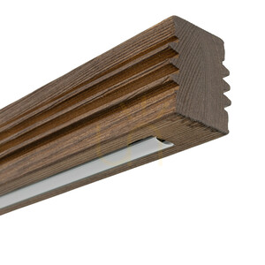 Stropné svietidlo Viga Wood LED z brúseného borovicového dreva a orechového dreva small 4