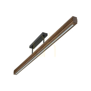 Stropné svietidlo Viga Wood LED z brúseného borovicového dreva a orechového dreva small 6
