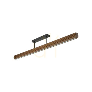 Stropné svietidlo Viga Wood LED z brúseného borovicového dreva a orechového dreva small 0