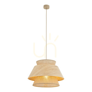 Závesné svietidlo Kalum Wood 1 Xe27 small 4