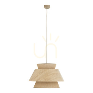 Závesné svietidlo Kalum Wood 1 Xe27 small 6