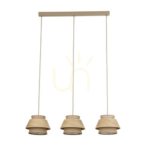 Závesné svietidlo Kalum Wood 3 Xe27 small 8