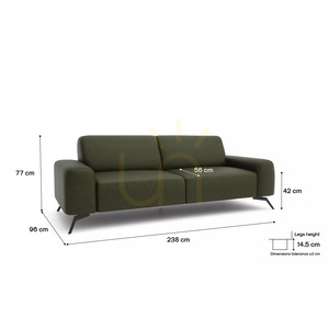 Trojmiestna pohovka SOHO – Pohovka Green City small 4