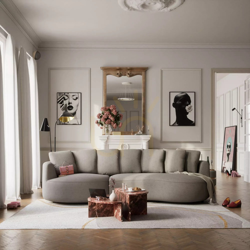 Skontrolujte Rohová pohovka BELLEVILLE pre 4 osoby – farba Taupe od City Sofa