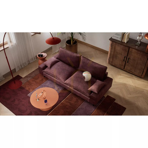 Dvojmiestna pohovka AVENTINE – pohovka Burgundy City small 5