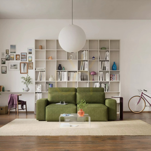 Skontrolujte Rozkladacia trojsedačka JORDAAN – farba khaki od City Sofa