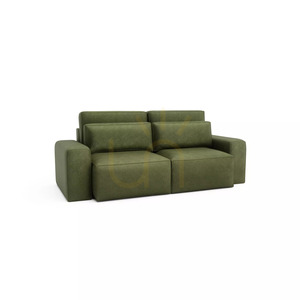 Rozkladacia trojsedačka JORDAAN – farba khaki od City Sofa small 2