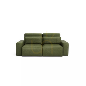 Rozkladacia trojsedačka JORDAAN – farba khaki od City Sofa small 0