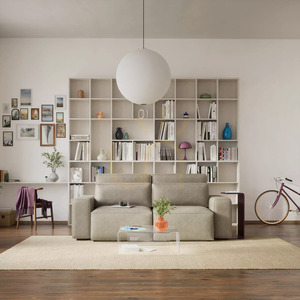 Rozkladacia trojsedačka JORDAAN – Cream City Sofa small 1