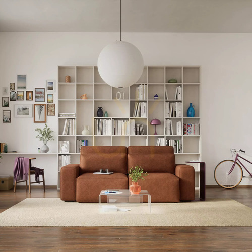Skontrolujte Rozkladacia trojsedačka JORDAAN – tehlovo červená, City Sofa