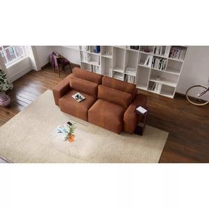 Rozkladacia trojsedačka JORDAAN – tehlovo červená, City Sofa small 6