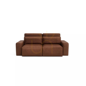 Rozkladacia trojsedačka JORDAAN – tehlovo červená, City Sofa small 0