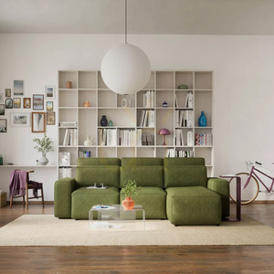 Univerzálna rohová rozkladacia pohovka JORDAAN – farba khaki od City Sofa small 1