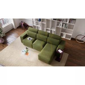 Univerzálna rohová rozkladacia pohovka JORDAAN – farba khaki od City Sofa small 6