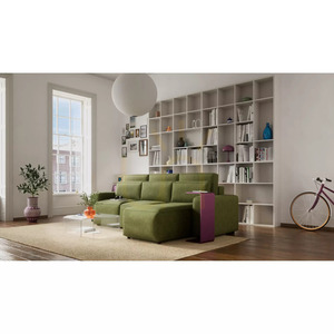 Univerzálna rohová rozkladacia pohovka JORDAAN – farba khaki od City Sofa small 7