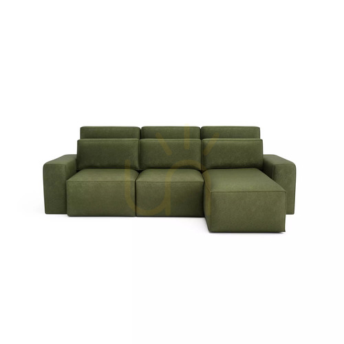 Skontrolujte Univerzálna rohová rozkladacia pohovka JORDAAN – farba khaki od City Sofa