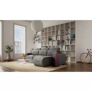 Univerzálna rohová rozkladacia pohovka JORDAAN – Gray City Sofa small 7