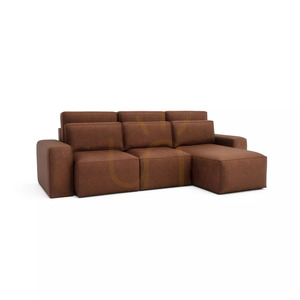 Univerzálna rohová rozkladacia pohovka JORDAAN – tehlovo červená, City Sofa small 2