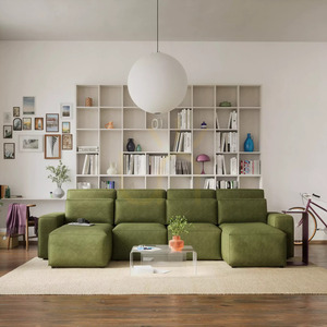Rozkladacia rohová pohovka JORDAAN – v tvare písmena U – khaki, City Sofa small 1