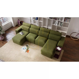 Rozkladacia rohová pohovka JORDAAN – v tvare písmena U – khaki, City Sofa small 6