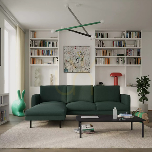 Skontrolujte Rohová pohovka BRERA pre 4 osoby (ľavostranná) – Green City Sofa