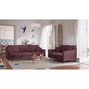 Dvojmiestna pohovka ALFAMA – pohovka Burgundy City small 6