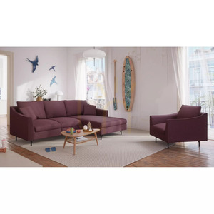Rohová pohovka ALFAMA pre 4 osoby – Burgundy City Sofa small 6
