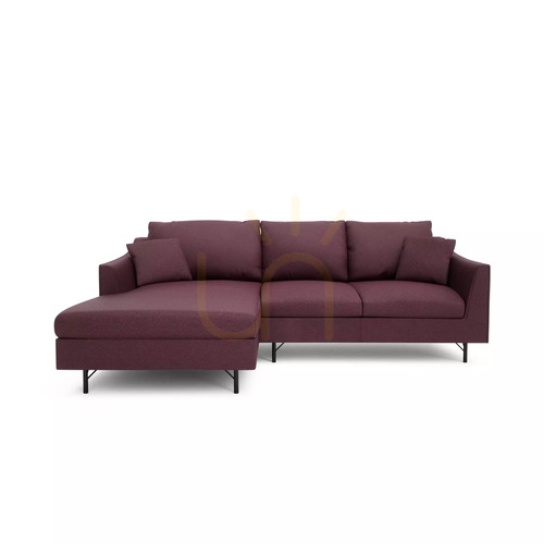 Skontrolujte Rohová pohovka ALFAMA pre 4 osoby – Burgundy City Sofa