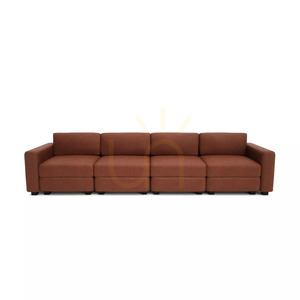 Modulárna štvormiestna pohovka GRACIA – farba terakota od City Sofa small 0