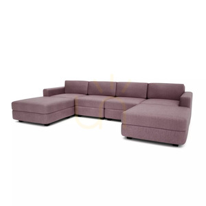 Modulárna pohovka GRACIA – v tvare písmena U, 180 x 320 x 180 cm – jemne ružová, City Sofa small 3