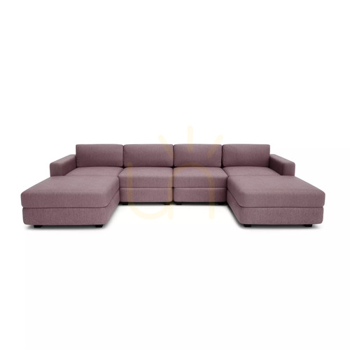 Skontrolujte Modulárna pohovka GRACIA – v tvare písmena U, 180 x 320 x 180 cm – jemne ružová, City Sofa